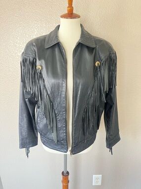 Vintage Pellet Women’s  western leather jacket Medium